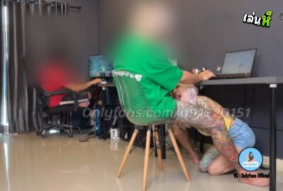 คลิปหลุด ปีศาจแมว Catdevilswing เจ๊เมย์ มุดโต๊ะไปอมควยลูกน้องตอนทำงาน แล้วนั่งขย่มควยเย็ดคาเก้าอี้ เย็ดหมดไม่สนที่ไหน