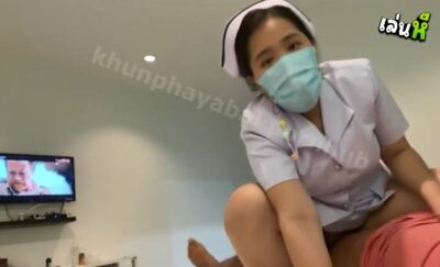 คลิปหลุดพยาบาล คนไข้ผู้โชคดีดังใน tiktok น้องแนตตี้ อวบขาวน่าเย็ด โชว์ลีลาขย่มเย็ดคาชุดพยาบาล เย็ดหีแล้วชักน้ำแตกใส่ปาก